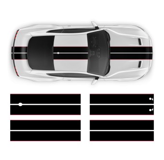 Mustang Racing Stripe 2015-2022-Star Sam Sticker