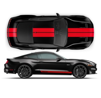 Racing stripes vinyl for Mustang 2015-2017-Star Sam