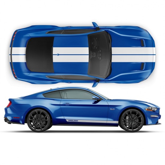 Vinilo franjas racing para Mustang 2015-2017-Star Sam