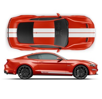 Vinilo franjas racing para Mustang 2015-2017-Star Sam