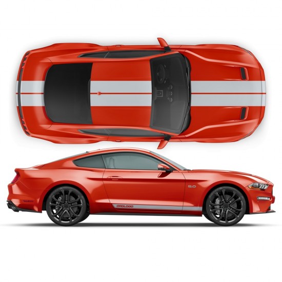 Vinilo franjas racing para Mustang 2015-2017-Star Sam