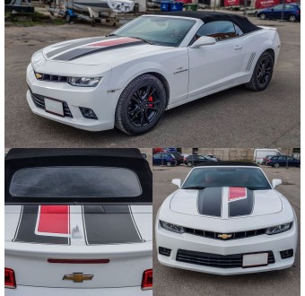 Autocollants bande capot 45 Annive. Hood/Bonnet Camaro 2010-15 StarSam