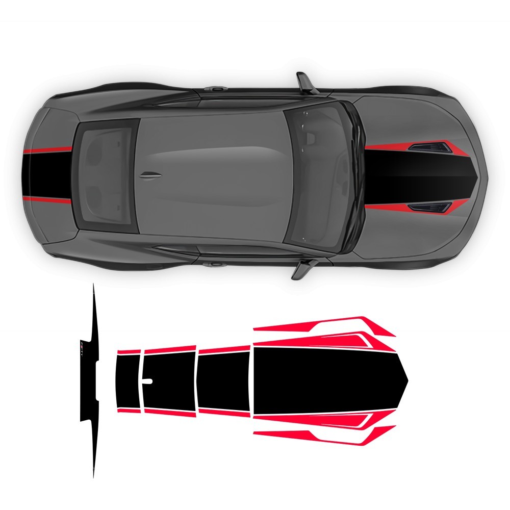 50th ANNIVERSARY bonnet stripes decals for Camaro 2016 - 2018 Star Sam