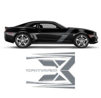 Chevrolet Camaro 2010 - 2015  Vinili con grafica laterale Star Sam