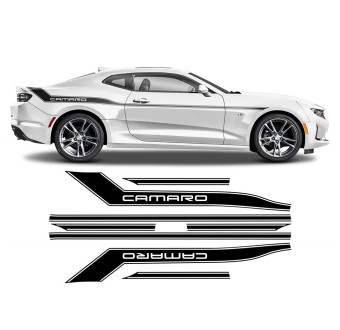 Chevrolet Camaro 2016 - 2019 side graphics vinyls - Star Sam