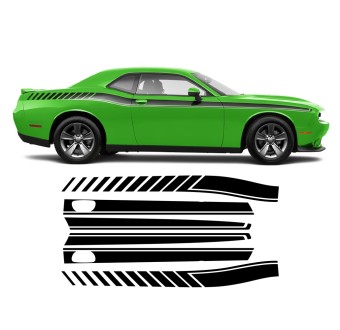 Dodge Challenger 2011 - 2020 Sidestripes-Star Sam