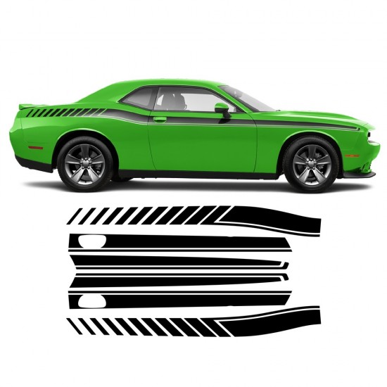 Dodge Challenger 2011 - 2020 Autocolantes faixas laterais- Star Sam