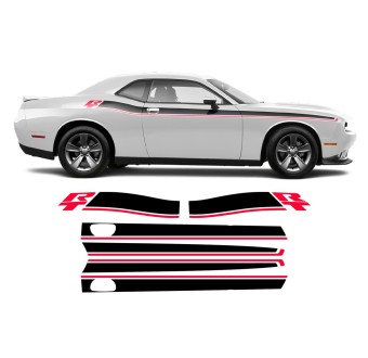 Vinilo RT franjas cortas 2 colores DODGEChallenger 2011-2020- star sam