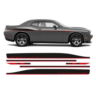 Dodge Challenger 2011 - 2020 REDLINE Seitenstreifen Aufkleber -StarSam