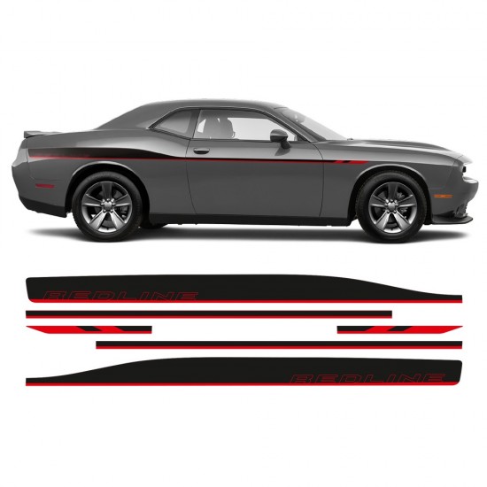 Dodge Challenger 2011 - 2020 Autocolantes laterais REDLINE - Star Sam