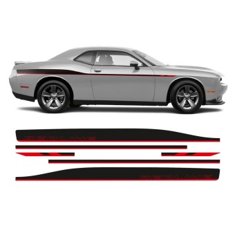 Dodge Challenger 2011 - 2020 REDLINE Seitenstreifen Aufkleber -StarSam