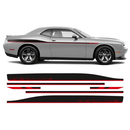 Dodge Challenger 2011 - 2020 Autocolantes laterais REDLINE - Star Sam