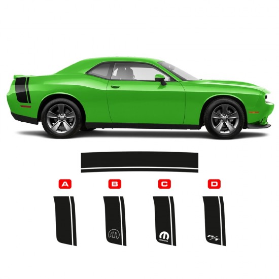 Riscas  arranque estilo Mopar para Dodge Challenger 2008-2020.Star Sam