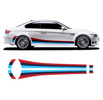 pegatinas franjas laterales para bmw E92/E93-Star sam