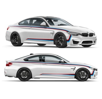 bočné pruhy M performance bmw M4 F82/ F83 / M3 F80-Star sam