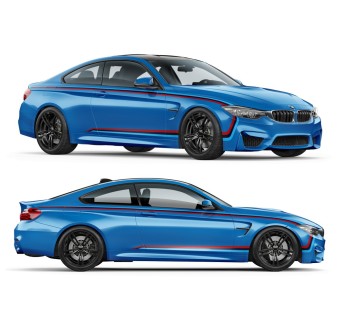 Listras laterais M performance bmw M4 F82/ F83 / M3 F80-Star sam