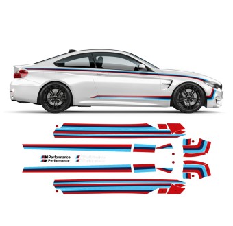 Listras laterais M performance bmw M4 F82/ F83 / M3 F80-Star sam