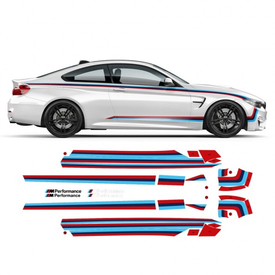 Listras laterais M performance bmw M4 F82/ F83 / M3 F80-Star sam