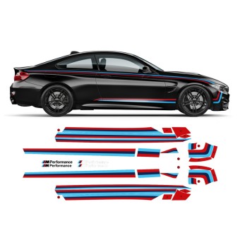 Listras laterais M performance bmw M4 F82/ F83 / M3 F80-Star sam