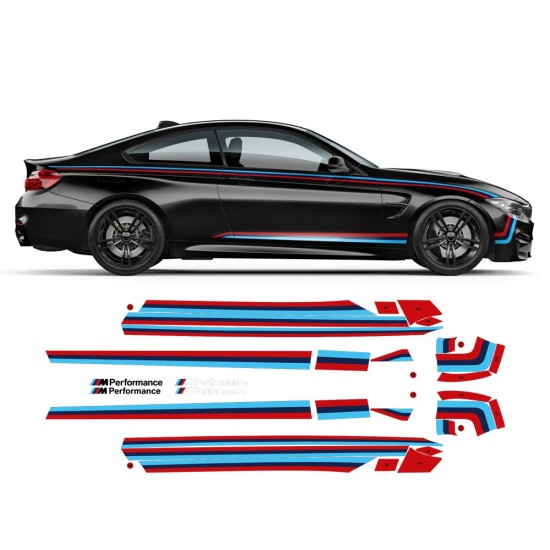 Listras laterais M performance bmw M4 F82/ F83 / M3 F80-Star sam