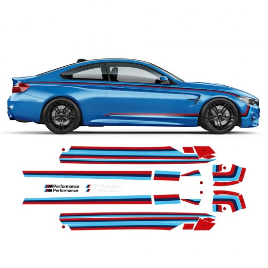 Listras laterais M performance bmw M4 F82/ F83 / M3 F80-Star sam