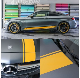 Autocollants/Vinyles pour voiture kit complet rayures compatible Mercedes Benz AMG Classe C