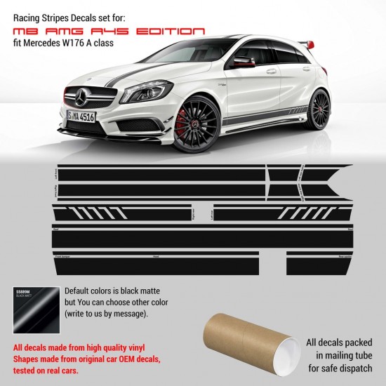 Autocolantes Mercedes Benz W176 Classe A AMG A45 - Star Sam