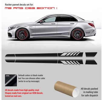 Adesivi per strisce alari Mercedes Benz AMG C63 Edition 1 - Star Sam