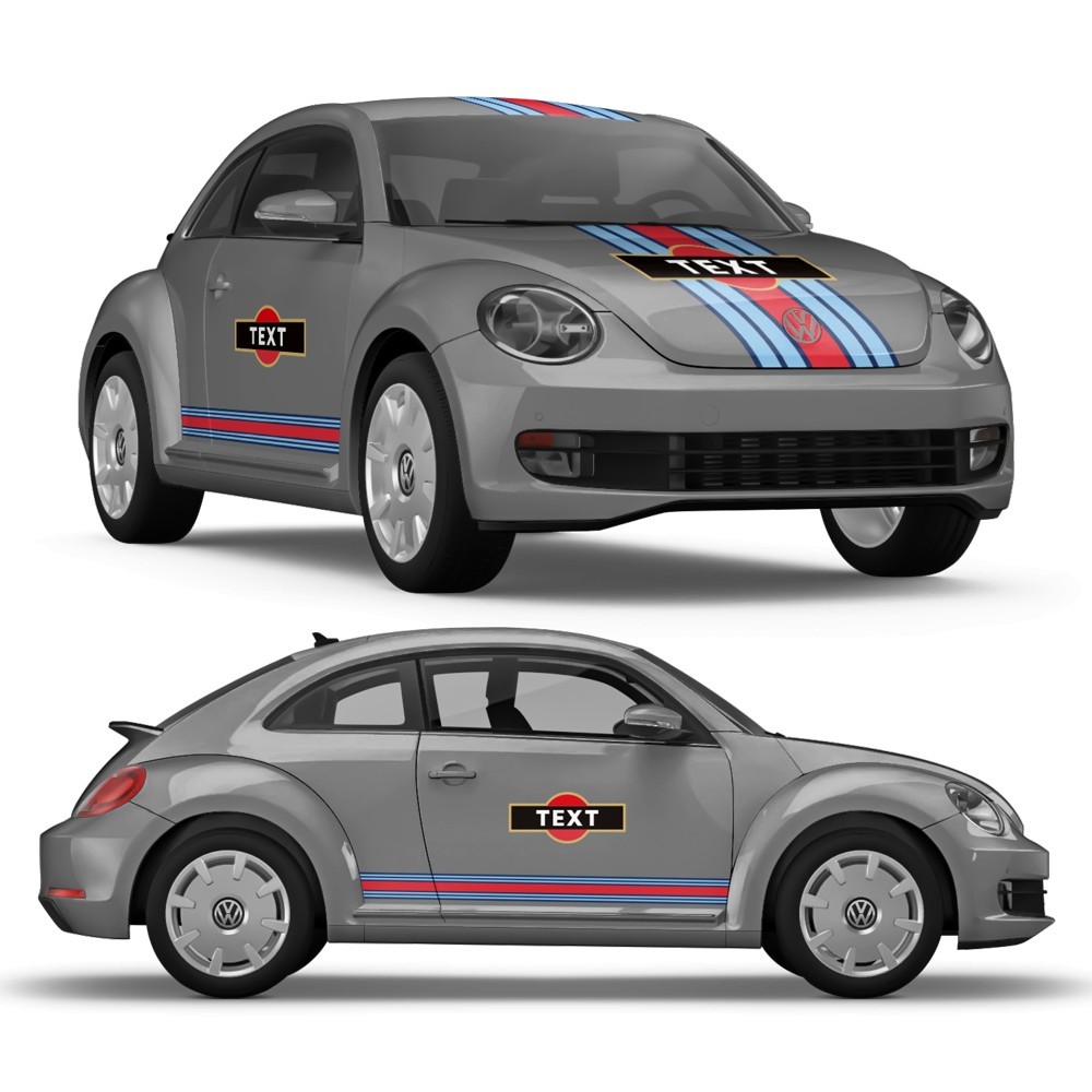 Autocollants Martini Style pour Volkswagen New Beetle - Star Sam