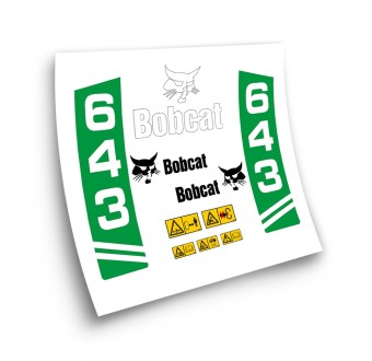 Industrial machinery stickers for BOBCAT 643 MOD.2 GREEN-Star Sam