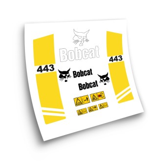 Naklejki na maszyny przemysłowe dla BOBCAT 443 YELLOW-Star Sam