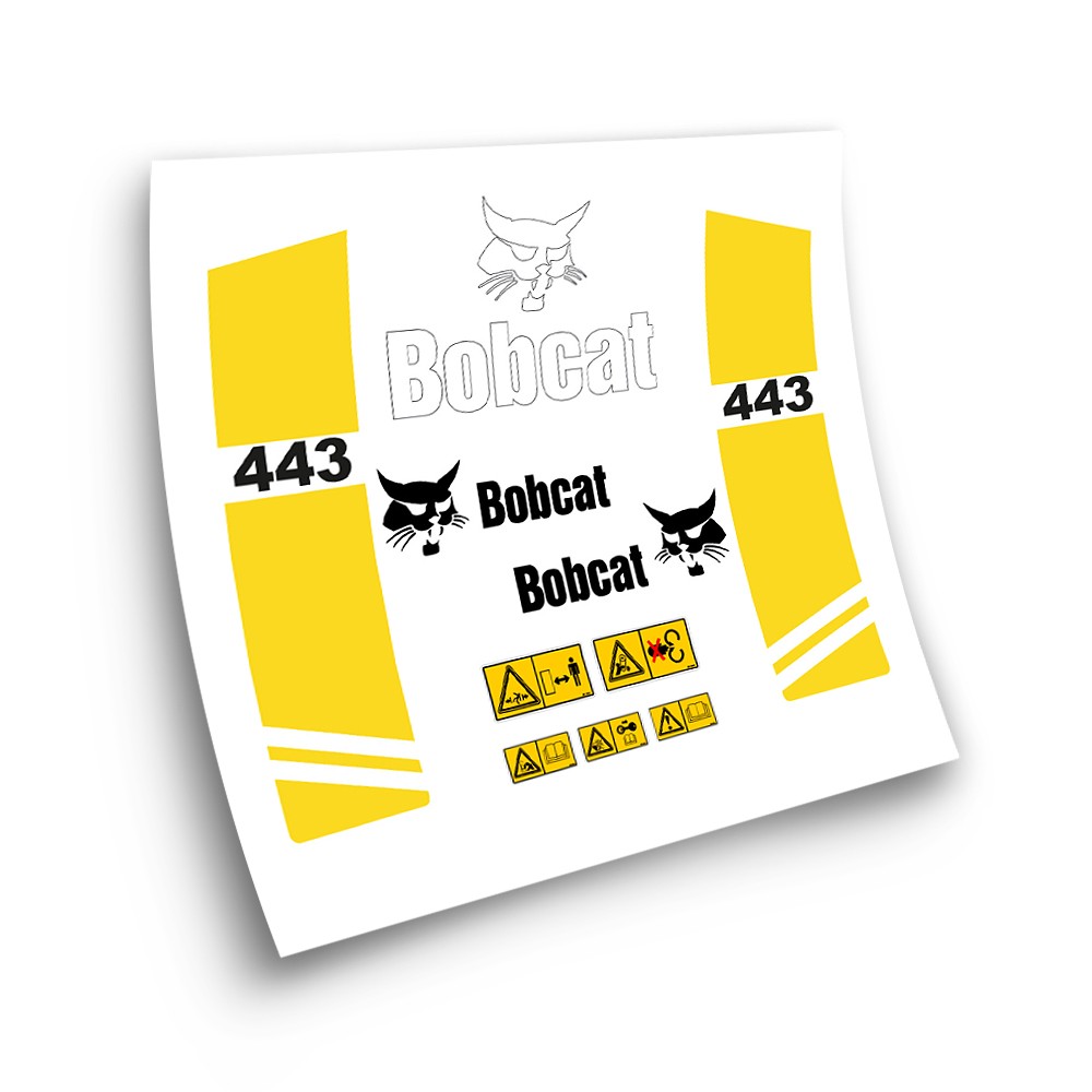 Obtlačky pre priemyselné stroje BOBCAT 443 YELLOW-Star Sam