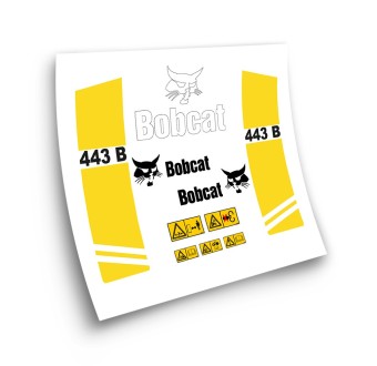 Naklejki na maszyny przemysłowe dla BOBCAT 443B YELLOW-Star Sam