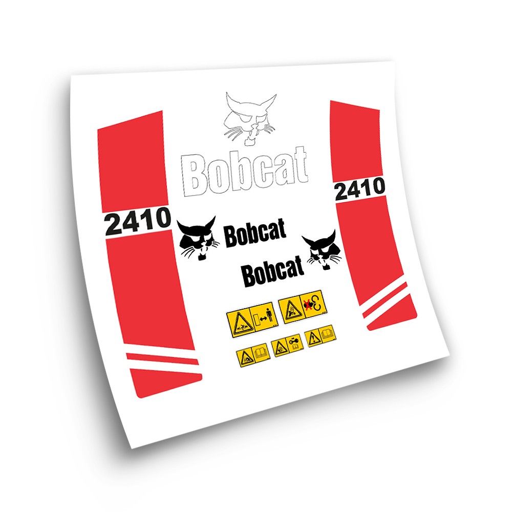 Industrial machinery stickers for BOBCAT 2410 RED-Star Sam
