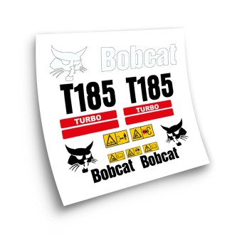 Autocolantes de máquinas industriais para BOBCAT T185 TURBO VERMELHO-Star Sam