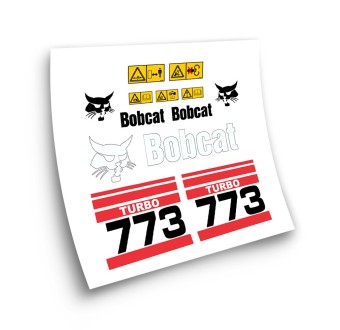 Industrial machinery stickers for BOBCAT 773 TURBO RED-Star Sam