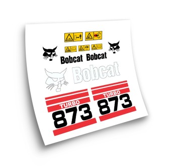 Industrial machinery stickers for BOBCAT 873 TURBO RED-Star Sam