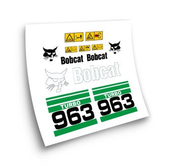 Industrial machinery stickers for BOBCAT 963 TURBO GREEN-Star Sam