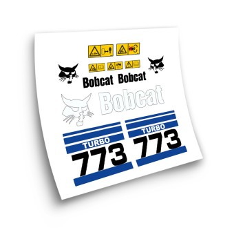 Autocollants pour machines industrielles pour BOBCAT 773 TURBO BLUE-Star Sam