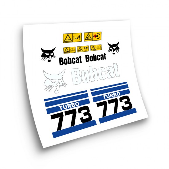 Decalcomanie per macchinari industriali per BOBCAT 773 TURBO BLU-Star Sam