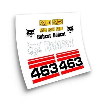 Adesivi per macchinari industriali per BOBCAT 463 rosso- Star Sam