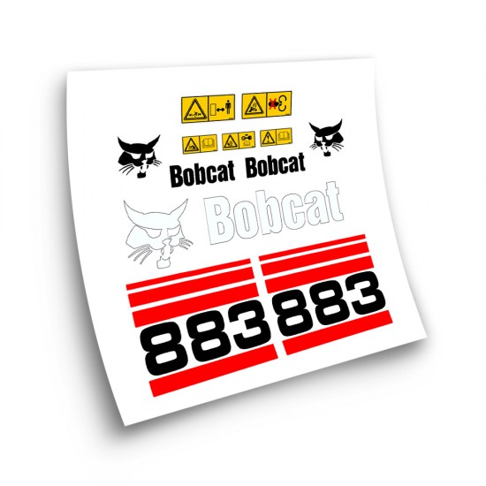 Adesivi per macchinari industriali per BOBCAT 963 rosso- Star Sam