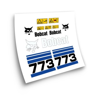 Autocollants pour machines industrielles pour BOBCAT 773 BLEU- Star Sam