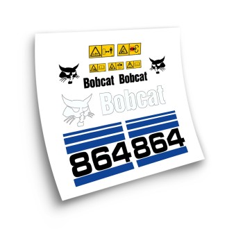 Adesivi per macchinari industriali per BOBCAT 864 BLU- Star Sam