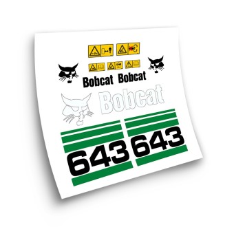 Industriemaschinenaufkleber für BOBCAT 643 grün Mod.3 - Star Sam