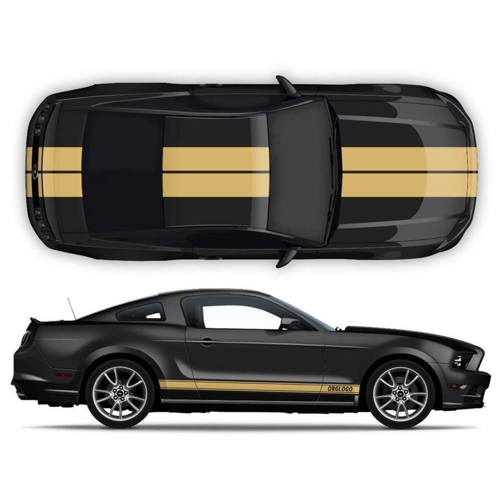 Vinilo Kit franjas Racing para Mustang 2005-2014-StarvSam