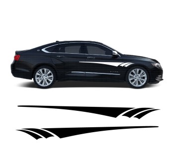 Sport side stripe decals for Chevrolet Impala 2013-100.