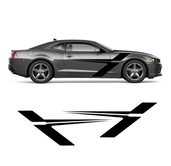 Adesivos de faixa lateral Aeroz para carros com Chevrolet Camaro 2015