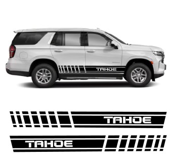 Naklejki na boczne pasy TAHOE do samochodów Chevrolet Tahoe 2022