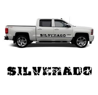 Πλαϊνά αυτοκόλλητα Silverado για αυτοκίνητα συμβατά με Chevrolet Silverado 2013